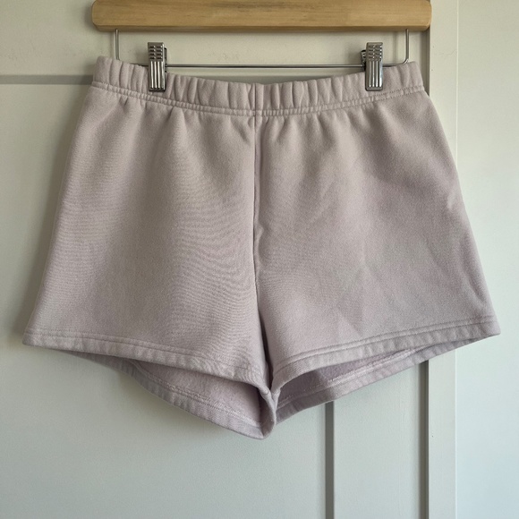Aritzia Tna⎜COZY FLEECE PERFECT HI-RISE 3" SWEATSHORT⎜GREY LILAC - Picture 16 of 16